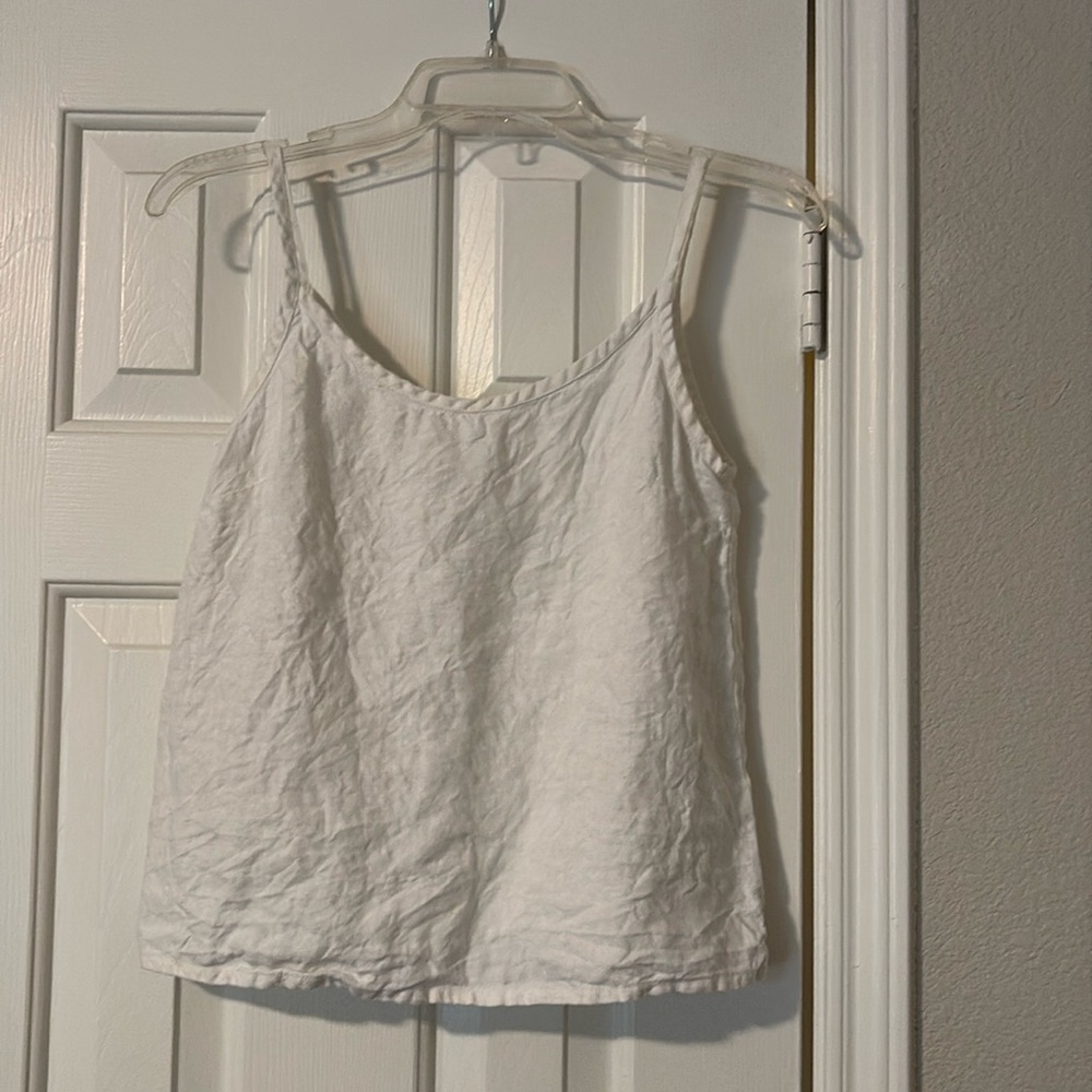 notPERFECTLINEN White Linen Top